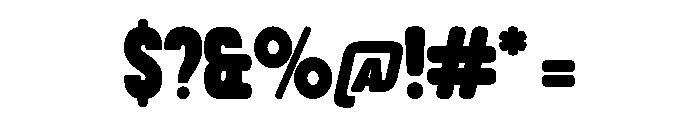 Glory Days Regular Font OTHER CHARS