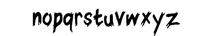 Glory_Words Font LOWERCASE