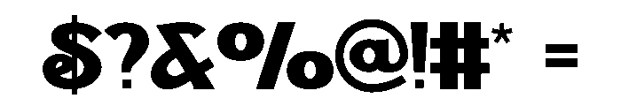 Glossy Edition Font OTHER CHARS