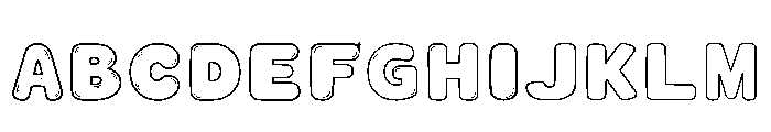 Glossybubble Regular Font UPPERCASE