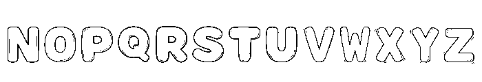 Glossybubble Regular Font UPPERCASE