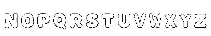 Glossybubble Regular Font LOWERCASE
