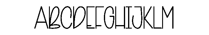 Gloves Notes Font UPPERCASE