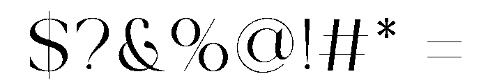 Glower Font OTHER CHARS