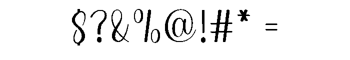 Glowing Heart Font OTHER CHARS