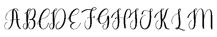 Glowing Heart Font UPPERCASE