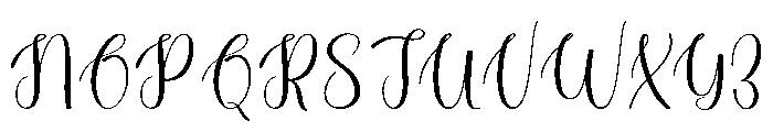 Glowing Heart Font UPPERCASE