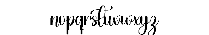 Glowing Heart Font LOWERCASE