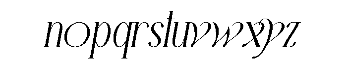 Glowings Font LOWERCASE