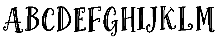 Glowmere Font UPPERCASE