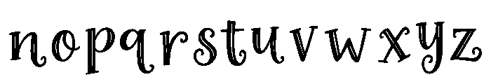 Glowmere Font LOWERCASE