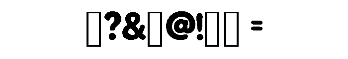 Glowy Regular Font OTHER CHARS