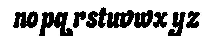Gluttonous_Retro Font LOWERCASE