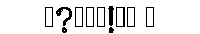 Glyph Regular Font OTHER CHARS