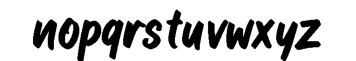 GlyphRush Font LOWERCASE