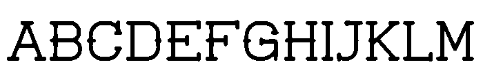 Glyphora Font UPPERCASE