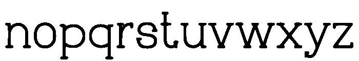 Glyphora Font LOWERCASE