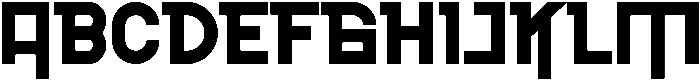 GLADIATOR Regular otf (400) Font UPPERCASE