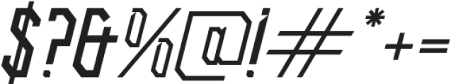 GLARUDA SKYLINE Italic otf (400) Font OTHER CHARS