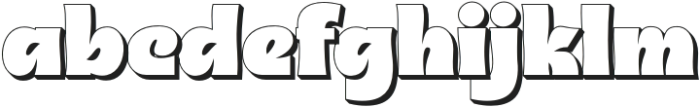 GLASFUR Shadow otf (400) Font LOWERCASE