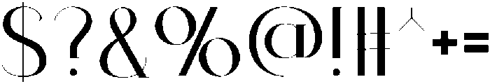 GLASTONE Regular otf (400) Font OTHER CHARS