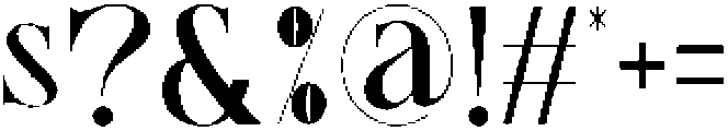 GLISERO Regular otf (400) Font OTHER CHARS