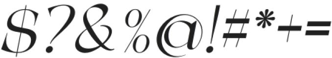 GLORYSE Italic otf (400) Font OTHER CHARS