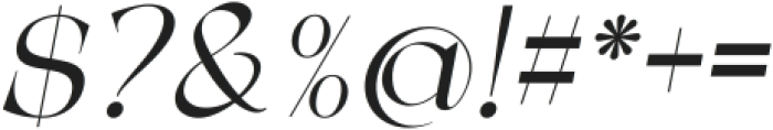 GLORYSE Italic ttf (400) Font OTHER CHARS