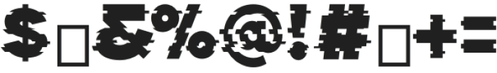 GLTCH otf (400) Font OTHER CHARS