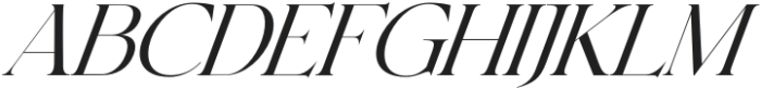 Glacial Italic otf (400) Font UPPERCASE