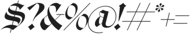 Glaciels Italic otf (400) Font OTHER CHARS