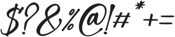 Glaciso Italic otf (400) Font OTHER CHARS