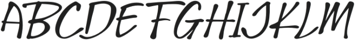 Glaciso Italic otf (400) Font UPPERCASE