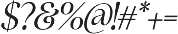 Gladesia Italic otf (400) Font OTHER CHARS