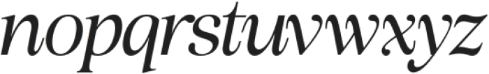 Gladesia Italic otf (400) Font LOWERCASE