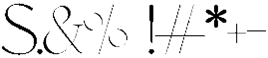 Gladiator-Thin otf (100) Font OTHER CHARS