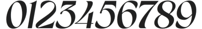 Gladick Display Italic otf (400) Font OTHER CHARS