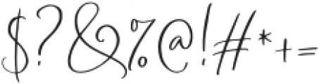 Gladiolus Script otf (400) Font OTHER CHARS