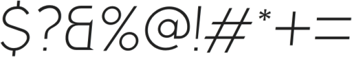 Gladiora Extra Bold Italic otf (700) Font OTHER CHARS