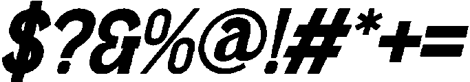 Gladsky Italic otf (400) Font OTHER CHARS