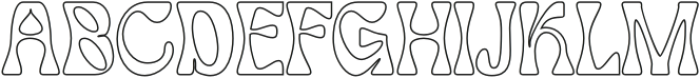 Gladwyn Outline otf (400) Font UPPERCASE