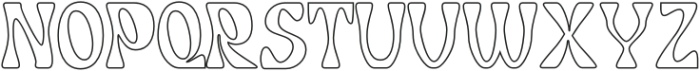 Gladwyn Outline otf (400) Font UPPERCASE