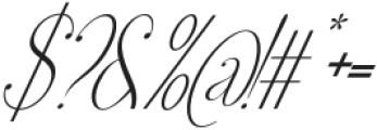 Gladysh Regular Italic otf (400) Font OTHER CHARS