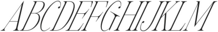 Gladysh Regular Italic otf (400) Font UPPERCASE