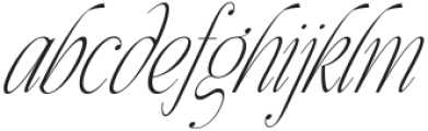 Gladysh Regular Italic otf (400) Font LOWERCASE
