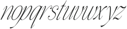 Gladysh Regular Italic otf (400) Font LOWERCASE