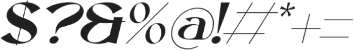 Glakion Italic otf (400) Font OTHER CHARS