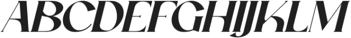 Glakion Italic otf (400) Font UPPERCASE