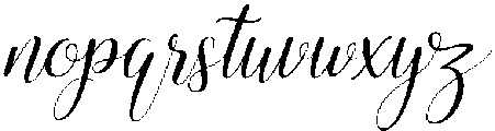 Glamour Regular otf (400) Font LOWERCASE