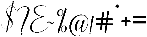 Glamour Regular otf (400) Font OTHER CHARS